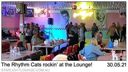 Rhythm Cats rock the lounge : 30th May 2021.