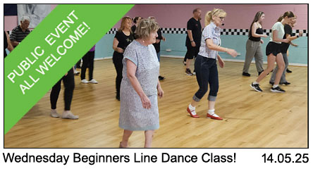 Wednesday Night Absolute Beginners Line Dancing Class 14th May 2025.